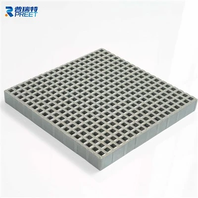 Grille moulée en FRP à surface concave naturelle